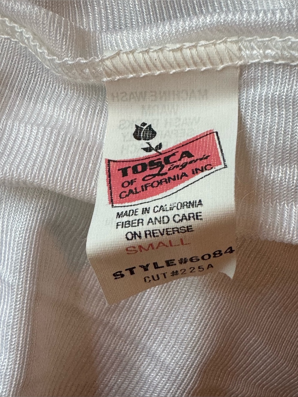 Vintage Tosca White Nylon Tricot Lace V Waist Nightgown Bridal Peignoir small - Picture 9 of 11